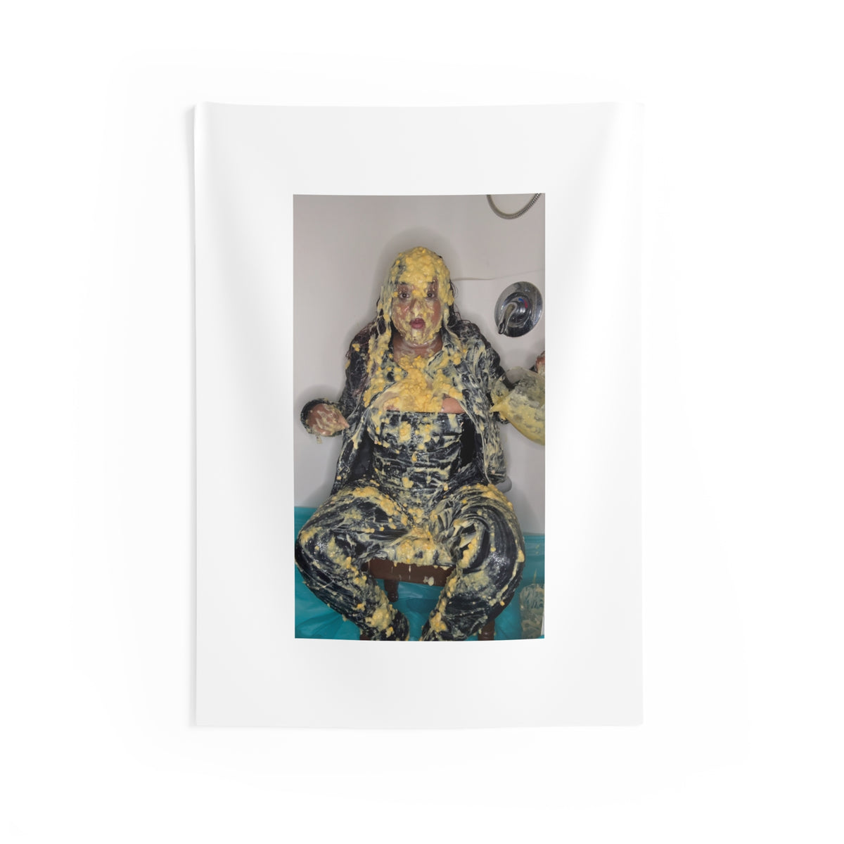 Messy Pie Smash Photo Tapestry