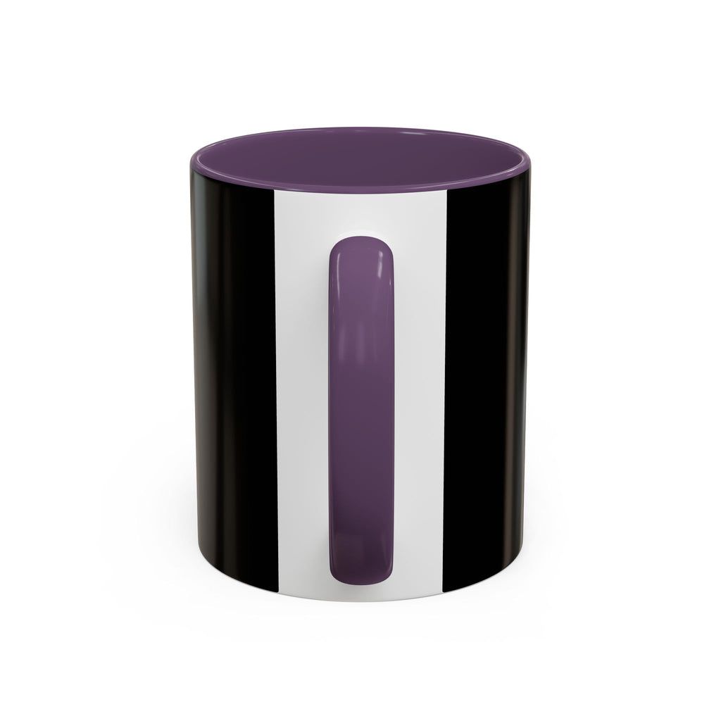 Photo Accent Coffee Mug — Personalized Portrait Mug with Bold Black Accent