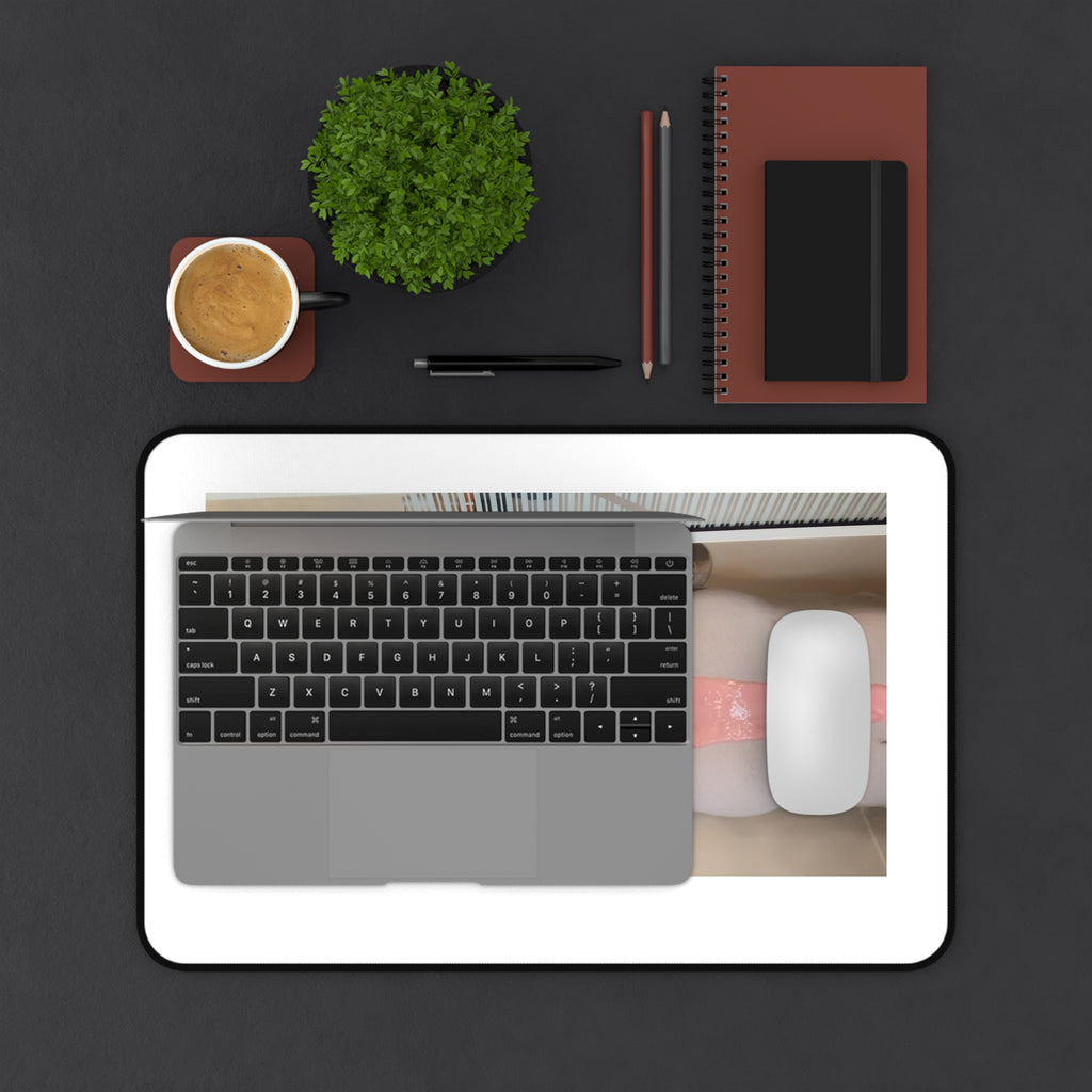 Pink Pour Desk Mat — Photo Mouse Pad