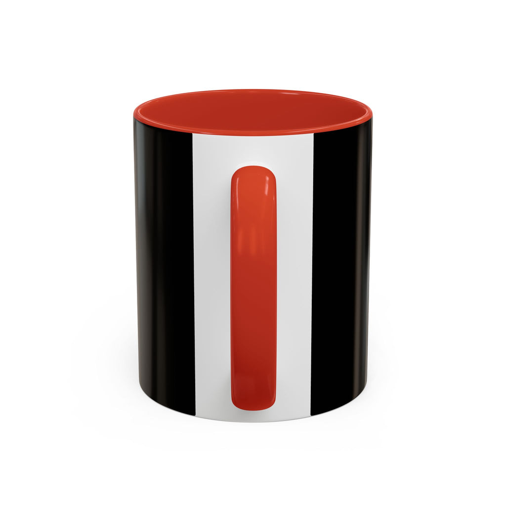 Photo Accent Coffee Mug — Personalized Portrait Mug with Bold Black Accent